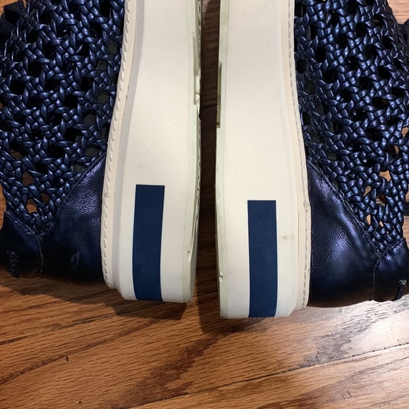 Manuel Barcelona navy blue wedge sneakers - Picture 6 of 7